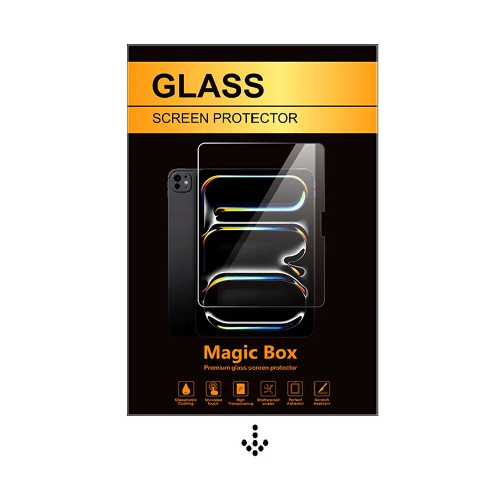 For iPad Pro 13 (2025) / (2024) Screen Protector HD Tempered Glass Film with Auto Dust-free Installation Tool (NOT Complete Covering) - Transparent - 2