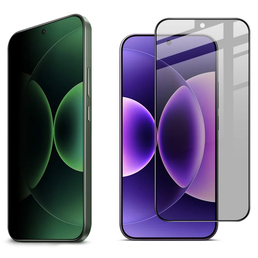IMAK For Realme GT 8 Pro 5G / GT 8 5G Privacy Screen Protector Anti Peep Full Cover Tempered Glass Film (Fingerprint Unlock) - Black - 3