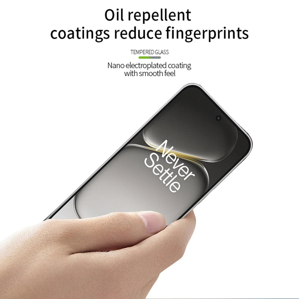 PINWUYO Tempered Glass Film for OnePlus Nord CE6 5G / Nord 6 5G / Turbo 6V 5G / Turbo 6 5G JK Series-2 9H Full Glue Full Screen Protector - Black - 4