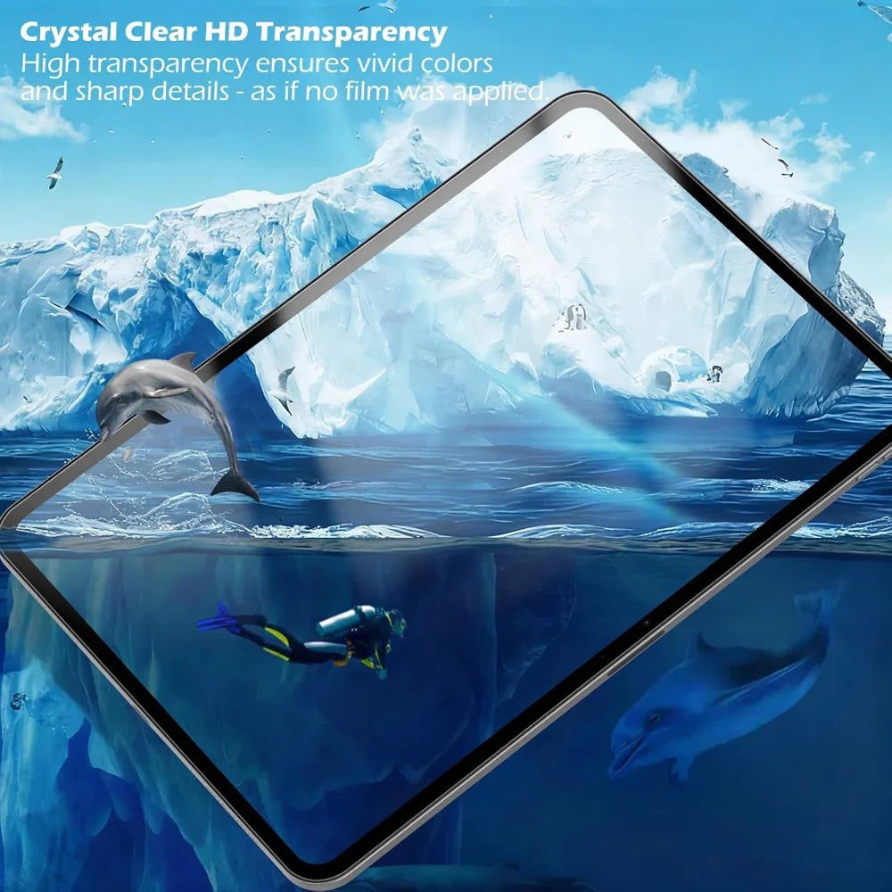 For iPad Air 13 (2026) / (2025) / (2024) Screen Protector Arc Edge Tempered Glass Film with Auto Dust-free Installation Tool (NOT Complete Covering) - Transparent - Transparent - 5