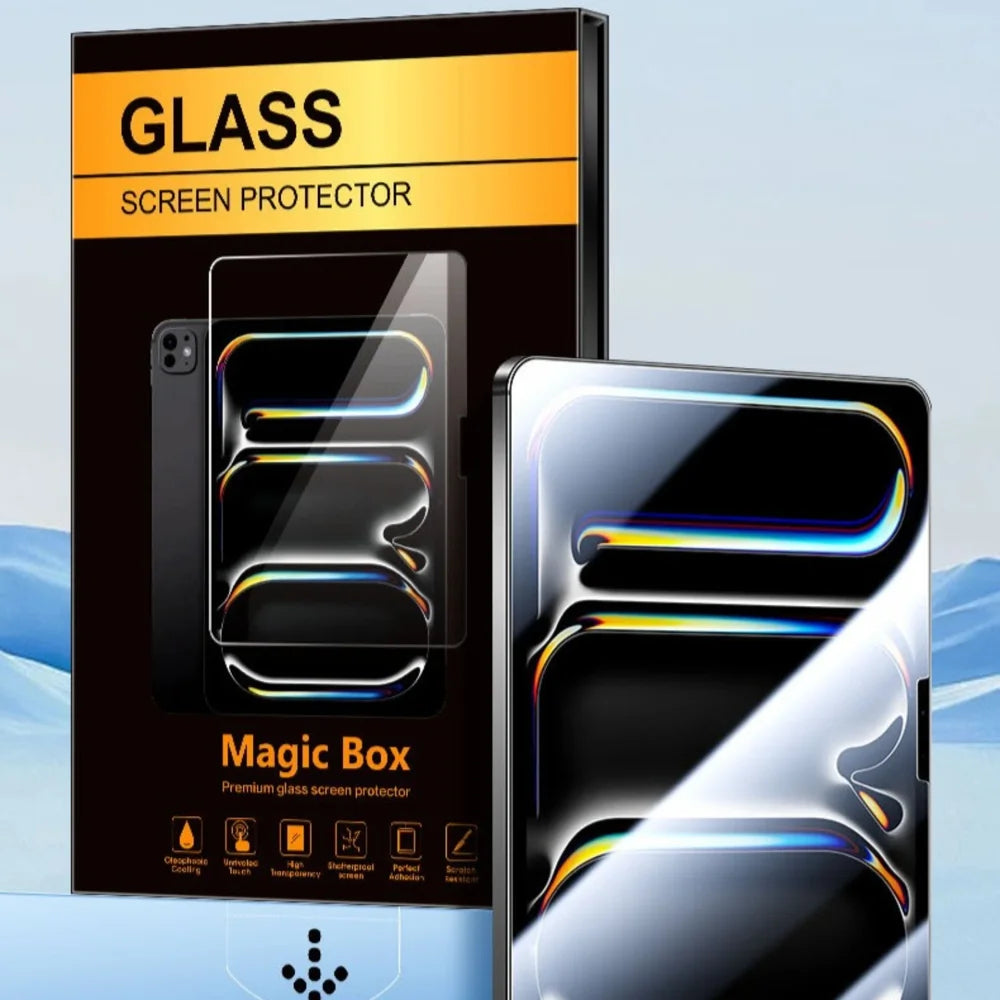 For iPad Air 11 (2026) / (2025) / (2024) Screen Protector HD Tempered Glass Film with Auto Dust-free Installation Tool (NOT Complete Covering) - Transparent - 7