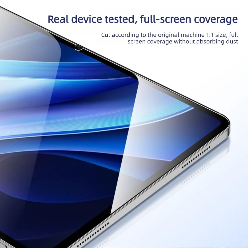 For Oppo Pad Screen Protector Arc Edge Tempered Glass Film with Auto Dust-free Installation Tool (NOT Complete Covering) - Transparent - 3