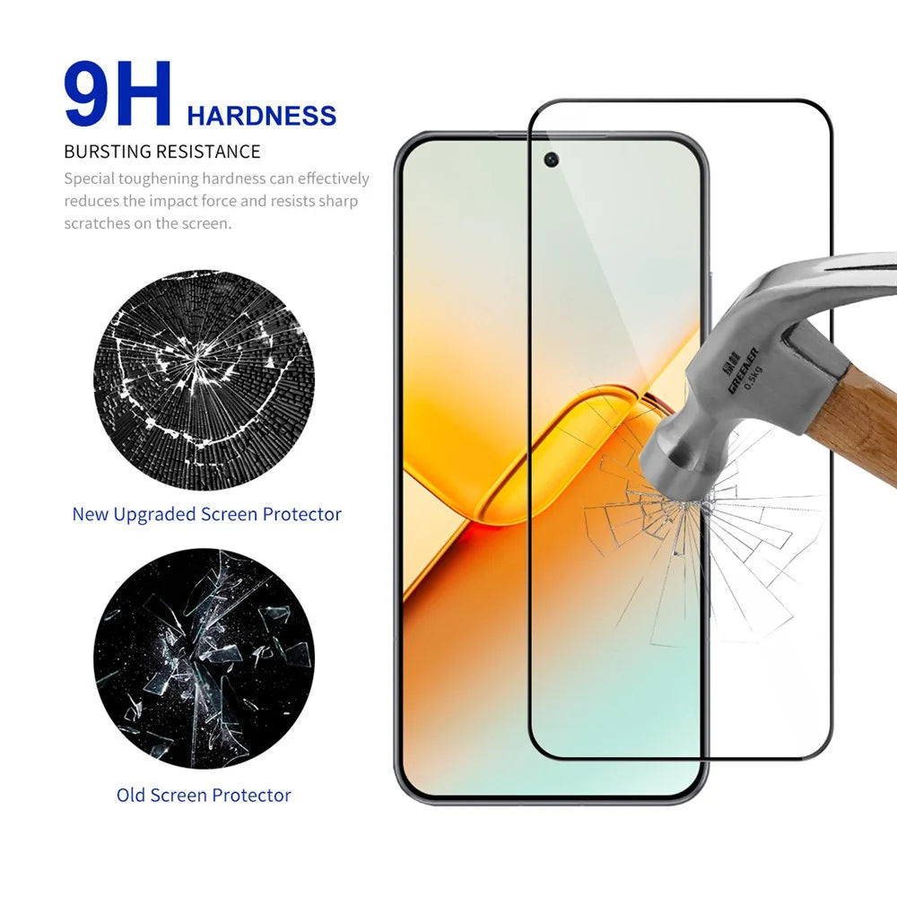 RURIHAI 10Pcs For Honor Power2 5G High Aluminium-Silicon Glass Film Full Glue 0.26mm 2.5D Full Screen Protector - Transparent - 3