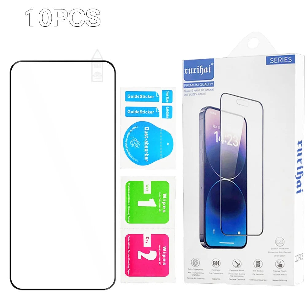 RURIHAI 10Pcs For Honor Power2 5G High Aluminium-Silicon Glass Film Full Glue 0.26mm 2.5D Full Screen Protector - Transparent - 7