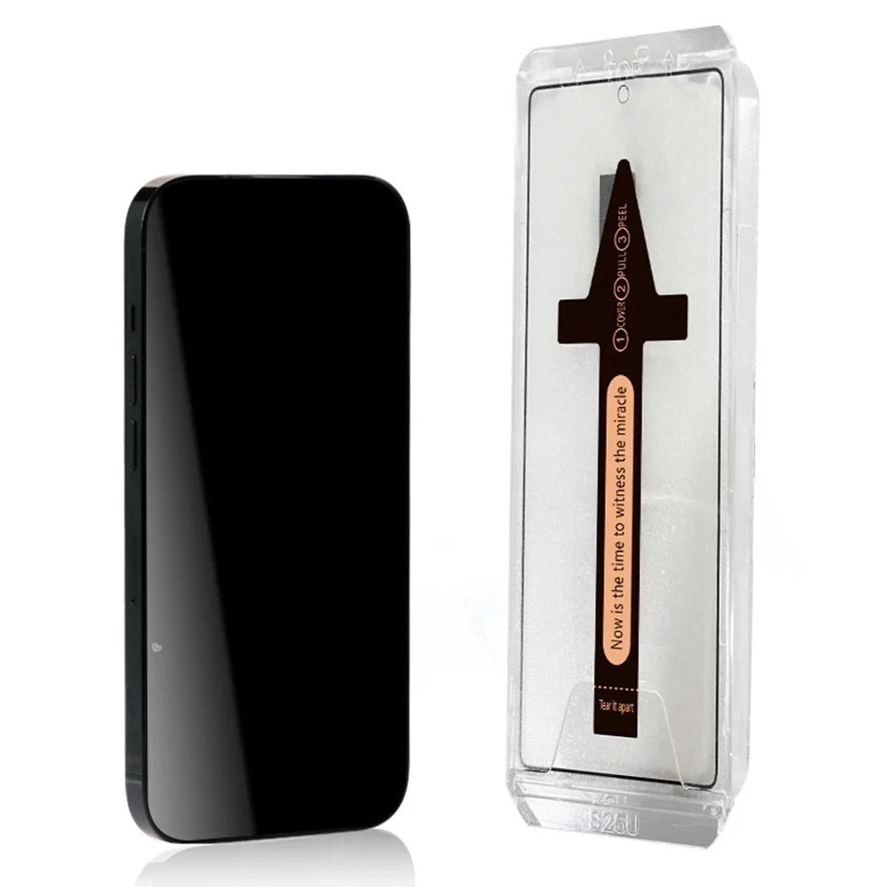 For Samsung Galaxy S26 Tempered Glass HD Clear Screen Protector with Automatic Dust Removal Tool - Transparent - 4