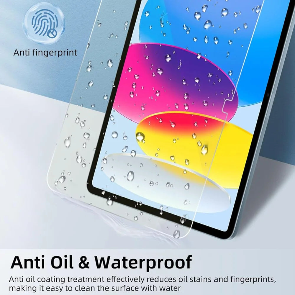 For iPad mini (2024) Screen Protector Purple Light Eye Protection Anti Fingerprint Tempered Glass Film (NOT Complete Covering) - Transparent - 4