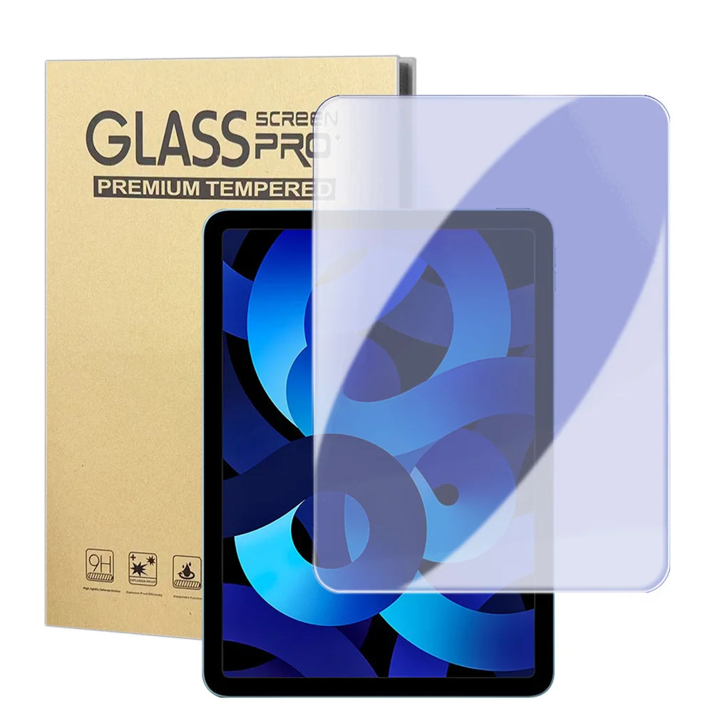 For iPad 10.2 (2020) / iPad 10.2 (2019) / iPad 10.2 (2021) Screen Protector Purple Light Eye Protection Anti Fingerprint Tempered Glass Film (NOT Complete Covering) - Transparent - 1