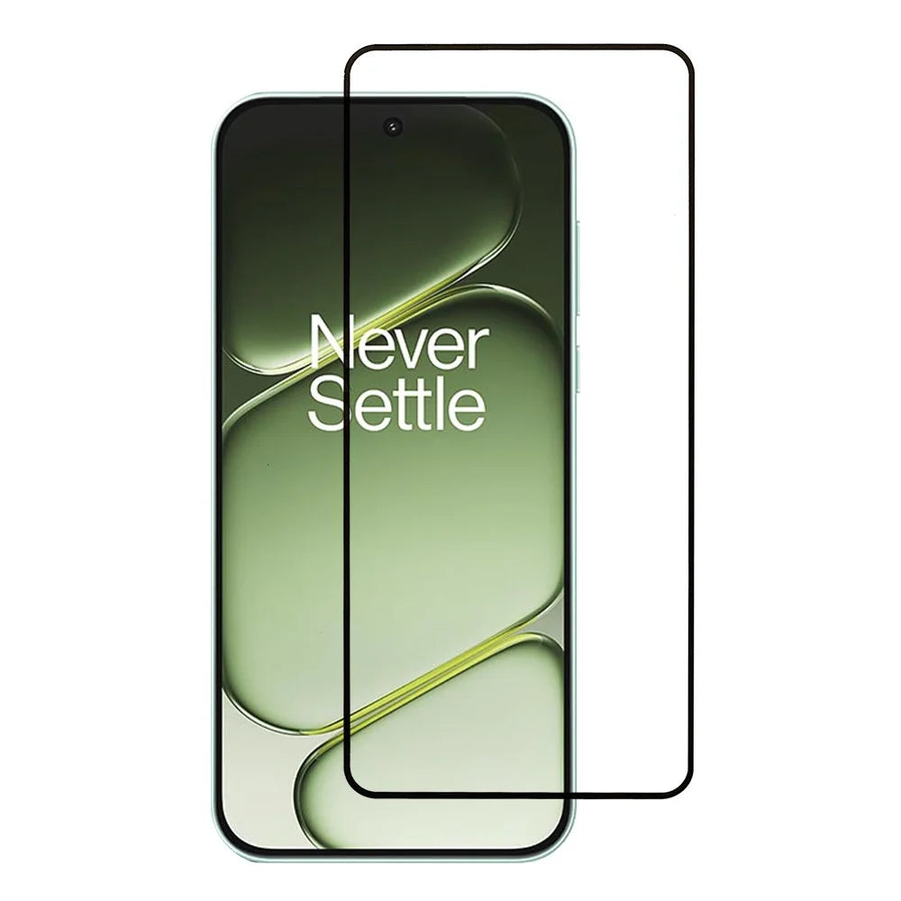 For OnePlus Turbo 6 5G / Turbo 6V 5G / Nord 6 5G Screen Protector Silk Printing Full Glue Full Coverage Tempered Glass Screen Film - Black - 1