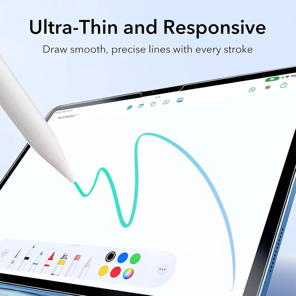 For iPad Air (2020) / iPad Air (2022) Paper-Like PET Writing Film Matte Anti Fingerprint Screen Protector (NOT Complete Covering) - Transparent - 4