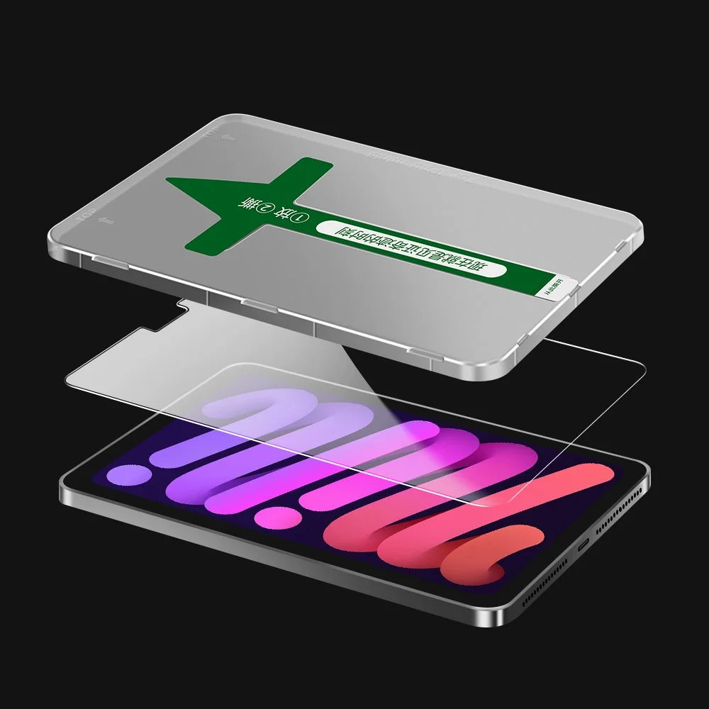 For iPad Pro 11 (2018) / (2020) / (2021) / (2022) Crystal Clear Tempered Glass Film Shatter-proof Full Screen Protector with Plastic Injection Installation Tool - 4