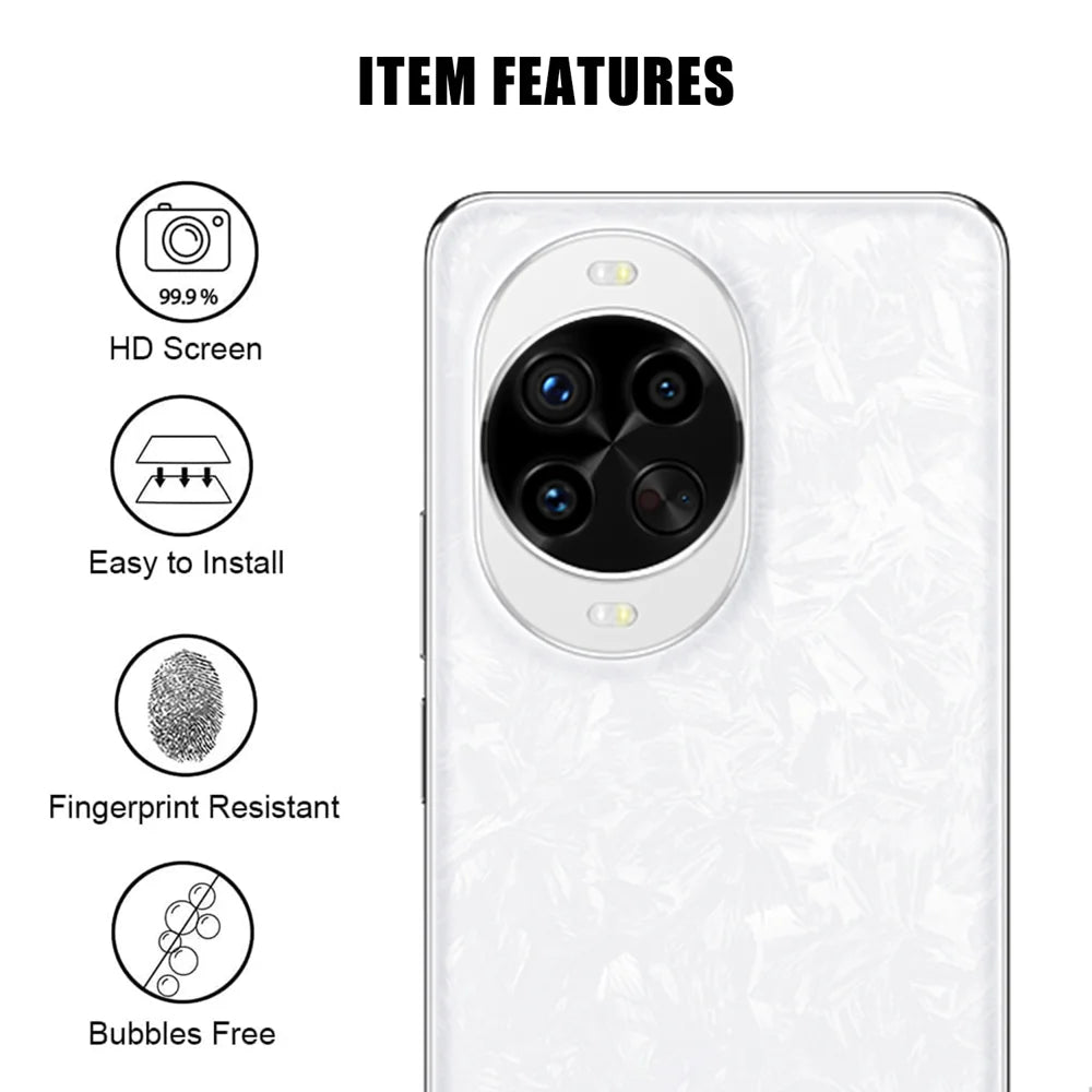 For Huawei nova 14 5G Full Cover Camera Lens Protector High Definition Anti Fingerprint AR Tempered Glass Lens Film - Transparent - 2