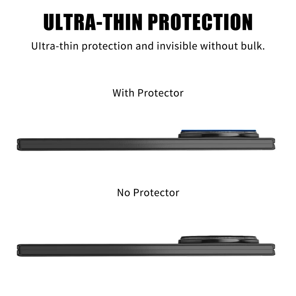 For Honor Magic V5 5G Full Cover Camera Lens Protector High Definition Anti Fingerprint AR Tempered Glass Lens Film - Transparent - 3
