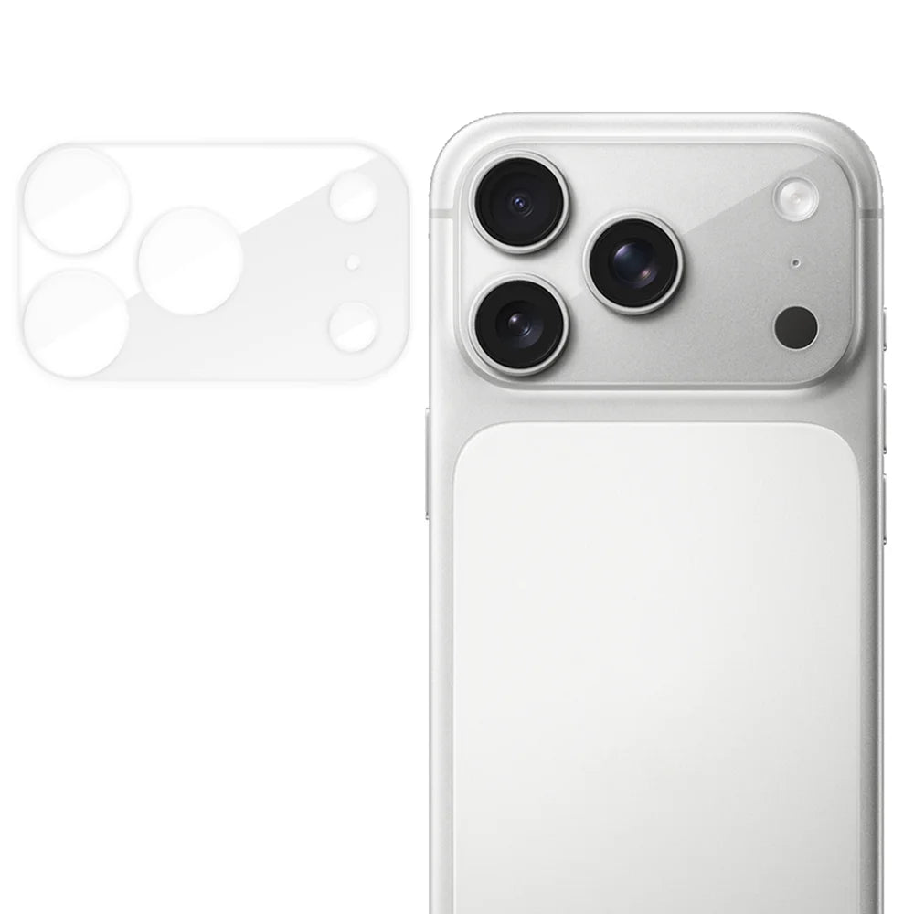 For iPhone 18 Pro / 17 Pro Full Cover Camera Lens Protector High Definition Anti Fingerprint AR Tempered Glass Lens Film - Transparent - 1