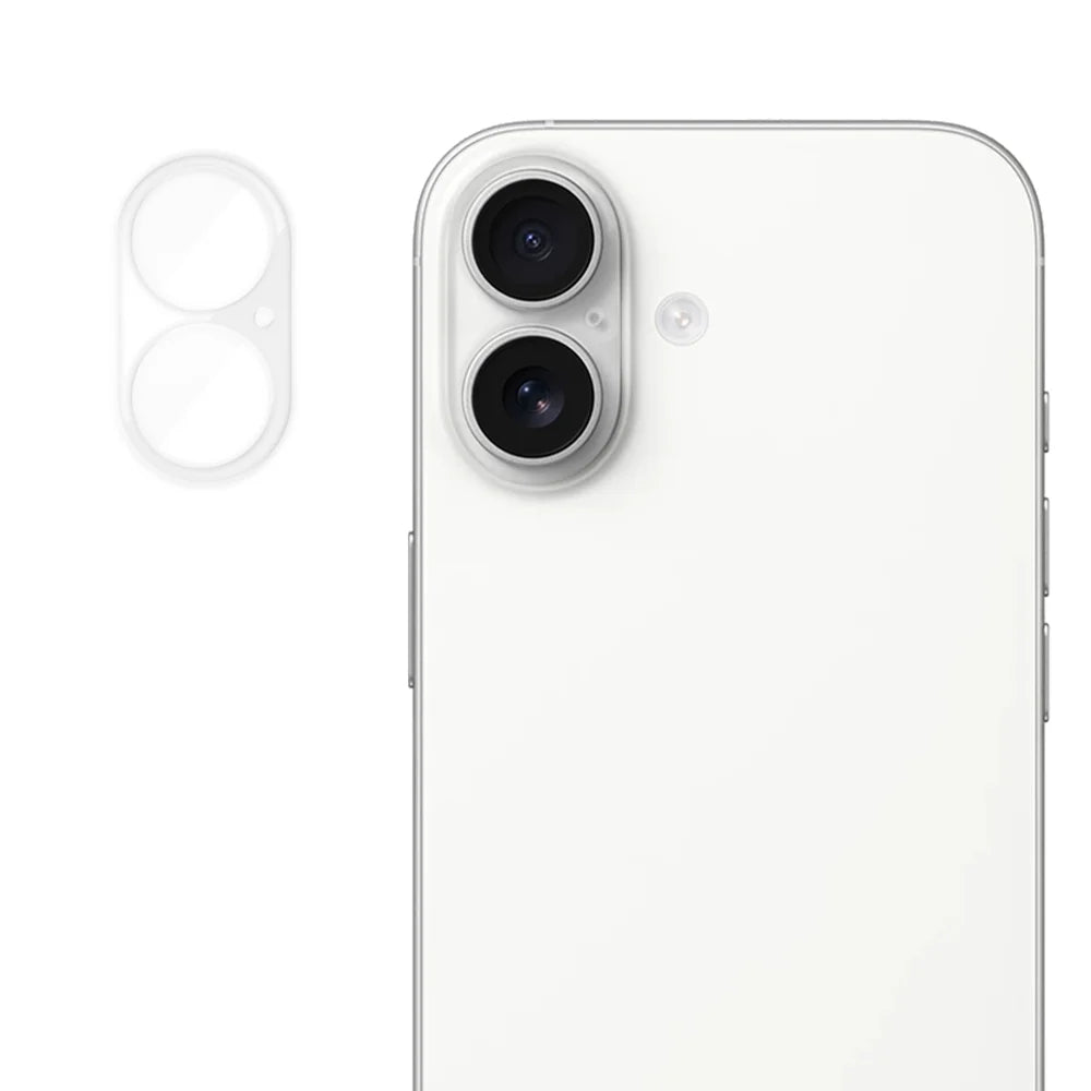For iPhone 16 Plus / iPhone 16 Full Cover Camera Lens Protector High Definition Anti Fingerprint AR Tempered Glass Lens Film - Transparent - 1