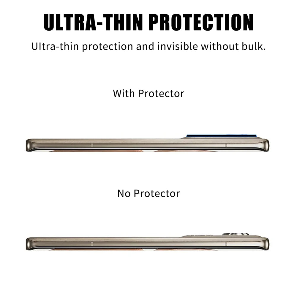 For Motorola Edge 50 Ultra 5G Full Cover Camera Lens Protector High Definition Anti Fingerprint AR Tempered Glass Lens Film - Transparent - 3