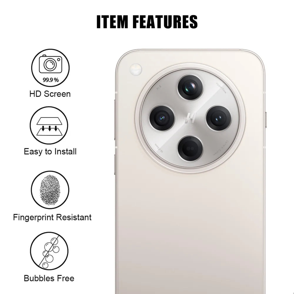 For Oppo Find X8 Pro 5G Full Cover Camera Lens Protector High Definition Anti Fingerprint AR Tempered Glass Lens Film - Transparent - 2