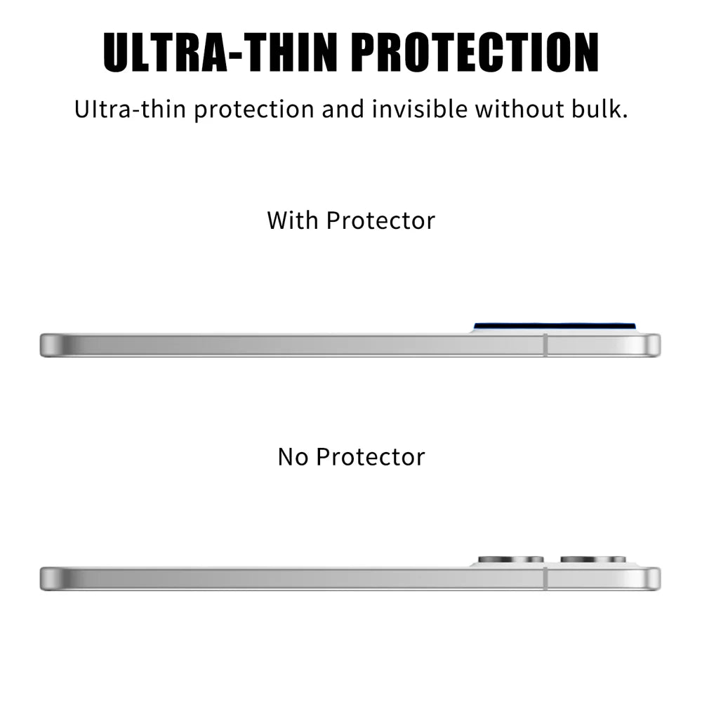 For Oppo Reno14 Pro 5G (Global) Full Cover Camera Lens Protector High Definition Anti Fingerprint AR Tempered Glass Lens Film - Transparent - 3