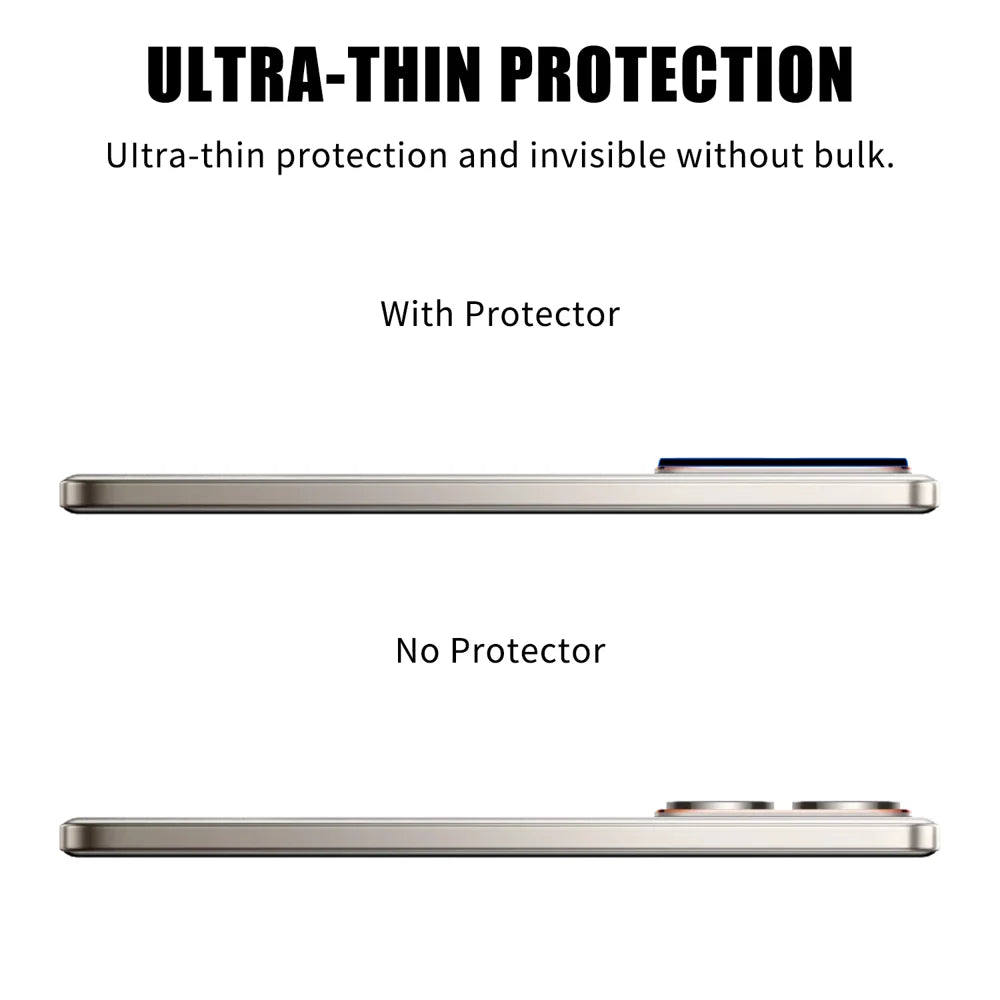 For Realme P3 Ultra 5G Full Cover Camera Lens Protector High Definition Anti Fingerprint AR Tempered Glass Lens Film - Transparent - 3