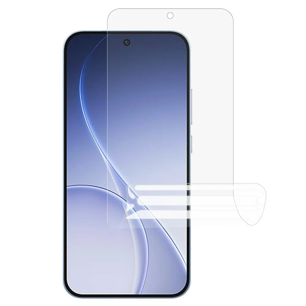For Oppo Reno15 Pro 5G (Global)  /  Reno15 5G (China) PET Hydrogel Film Matte Anti-Fingerprint Outer Screen Protector Full Coverage Full Glue - Transparent - 1