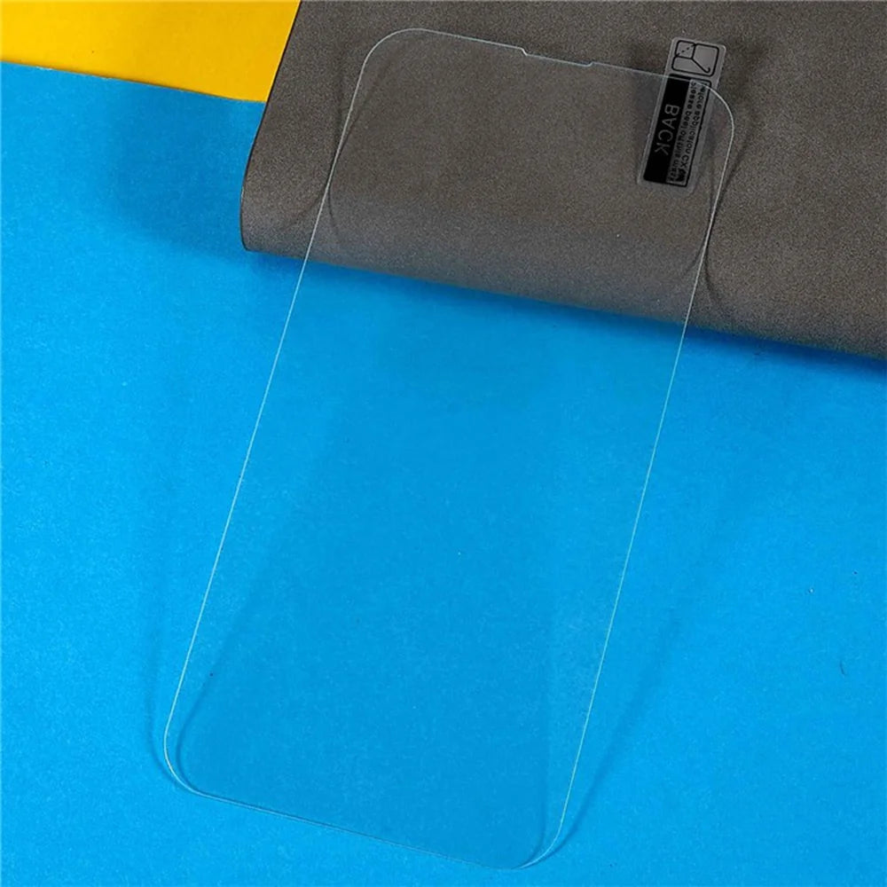 For iPhone 16 Plus 2Pcs/Set Screen Protector 2.5D Arc Edge Anti-scratch Tempered Glass Film (NOT Complete Covering) - Transparent - 2