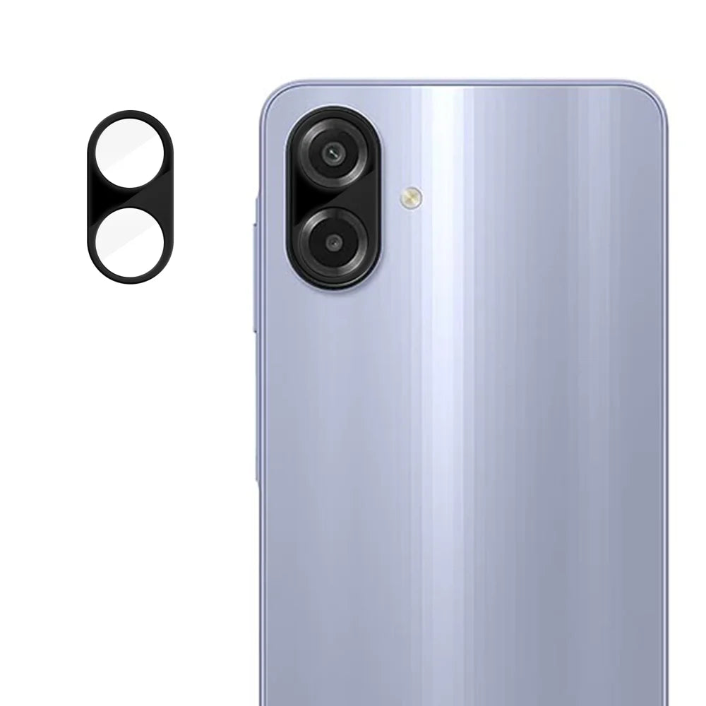 For Samsung Galaxy A08 5G / A08 4G / A07 4G Full Cover Camera Lens Protector Silk Print HD Anti Fingerprint AR Tempered Glass Lens Film - Black - 1