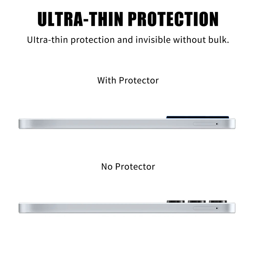 For Samsung Galaxy A16 5G Full Cover Camera Lens Protector Silk Print HD Anti Fingerprint AR Tempered Glass Lens Film - Black - 3