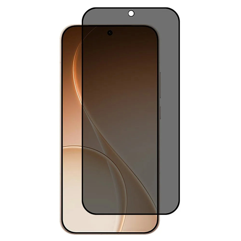 For Oppo Reno15 Pro Max 5G (Global) Full Cover Privacy Screen Protector Black Edge Full Glue Matte Anti-Spy Tempered Glass Film - Black - 1