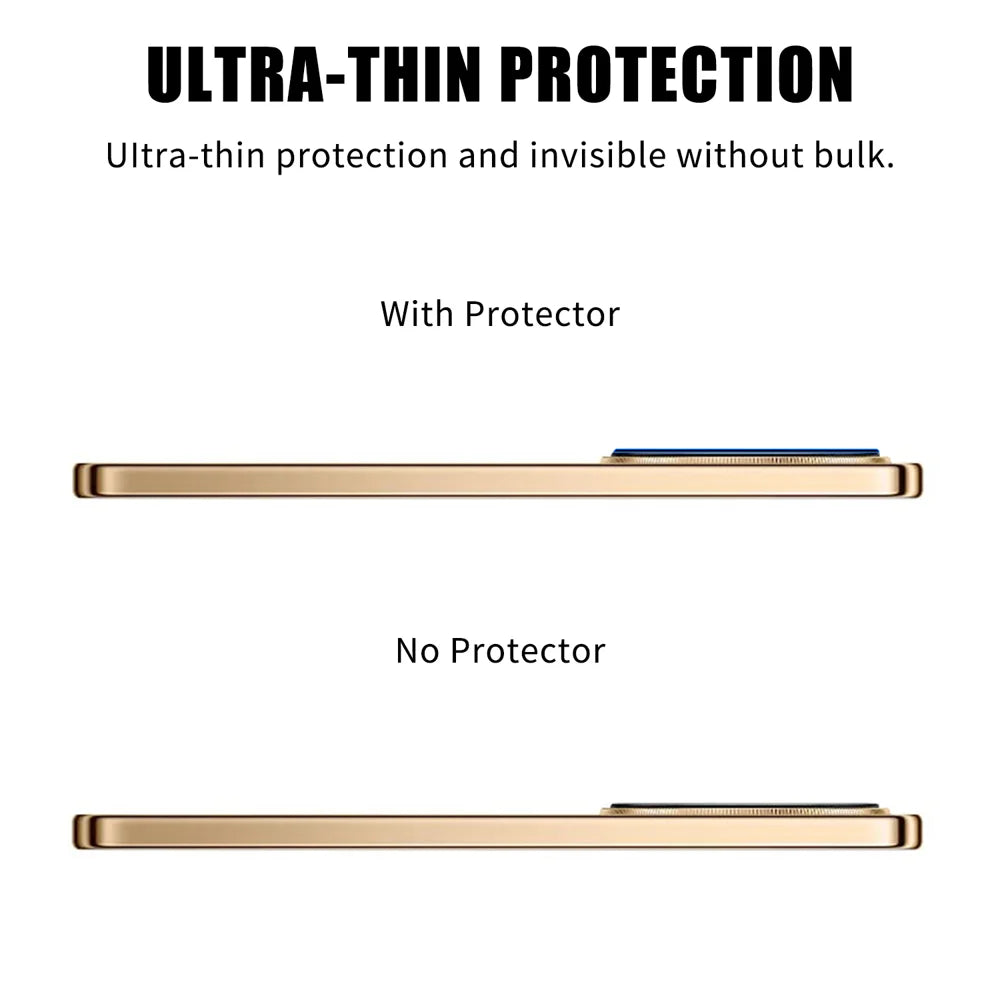 For Honor Magic8 Lite 5G / Honor X9d 5G Full Cover Camera Lens Protector Silk Print HD Anti Fingerprint AR Tempered Glass Lens Film - Black - 3
