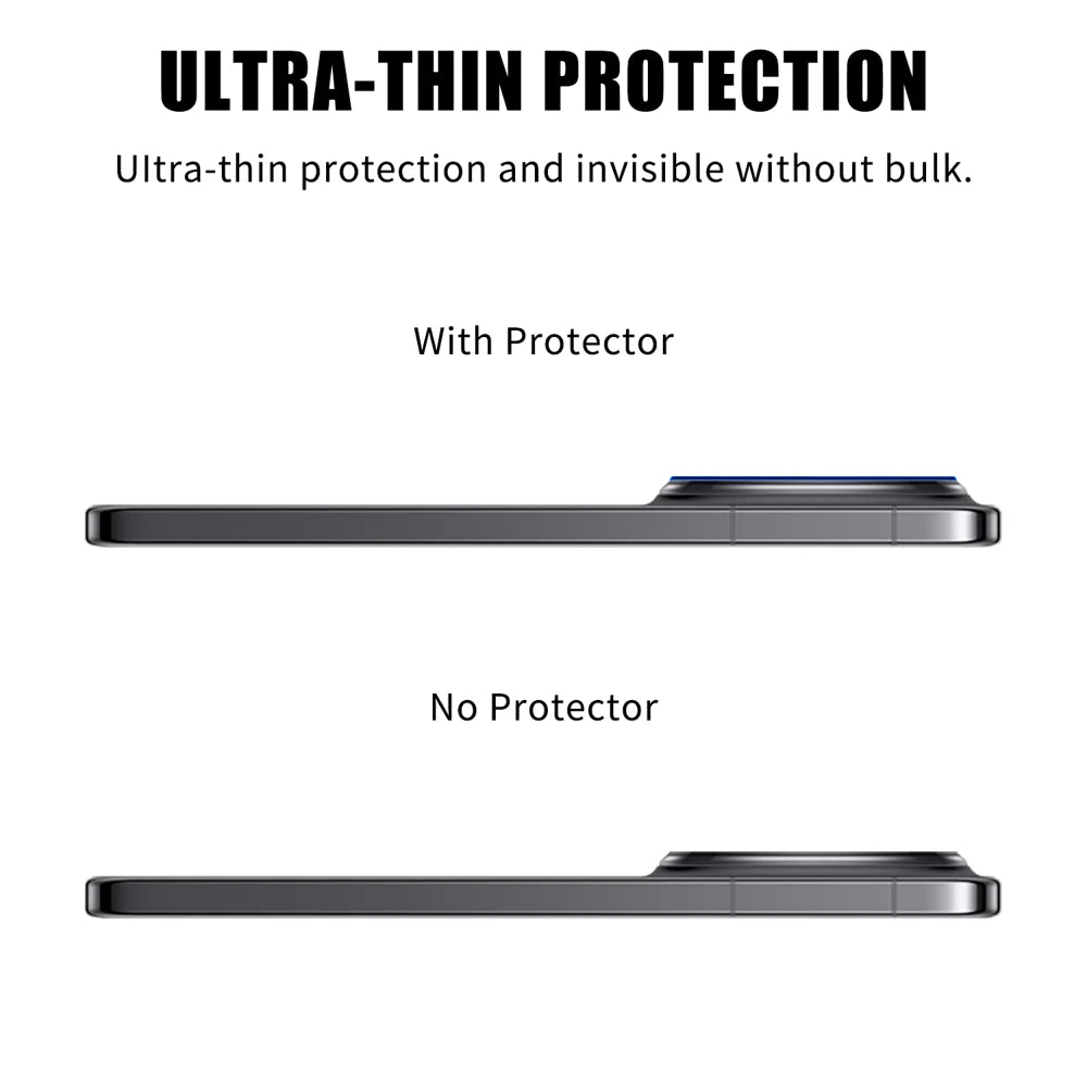 For Huawei Mate 80 Pro / Huawei Mate 80 Full Cover Camera Lens Protector Silk Print HD Anti Fingerprint AR Tempered Glass Lens Film - Black - 3