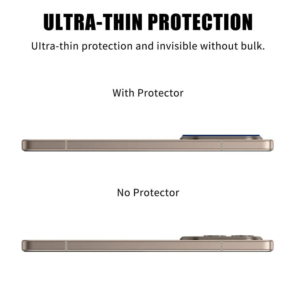 For Infinix Note 50 Pro+ 5G Full Cover Camera Lens Protector Silk Print HD Anti Fingerprint AR Tempered Glass Lens Film - Black - 3