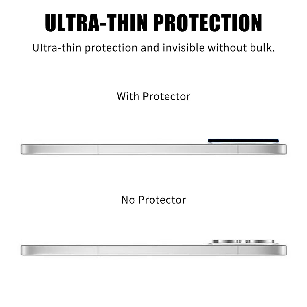 For Oppo Reno15 5G (Global) Full Cover Camera Lens Protector Silk Print HD Anti Fingerprint AR Tempered Glass Lens Film - Black - 3