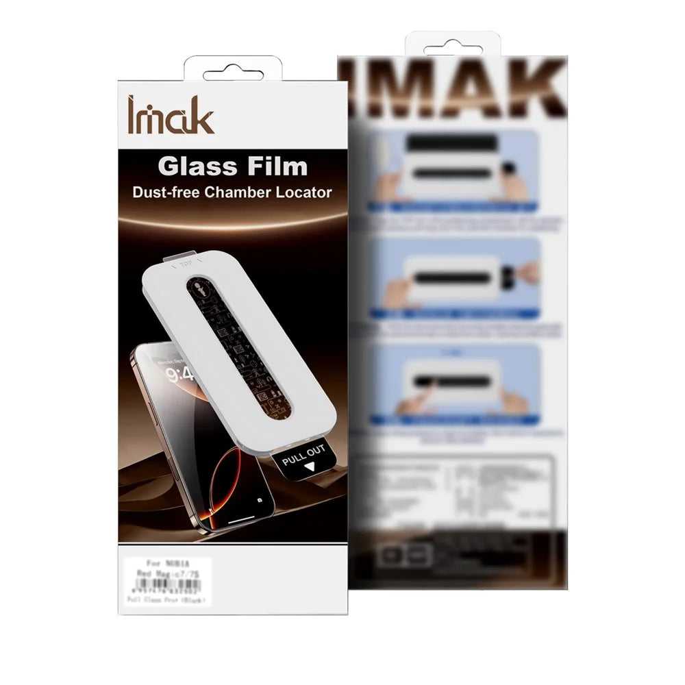 IMAK 3Pcs For vivo Y500i 5G Tempered Glass Full Screen Protector Full Glue Film with Dust-free Installation Tool - Black - 7