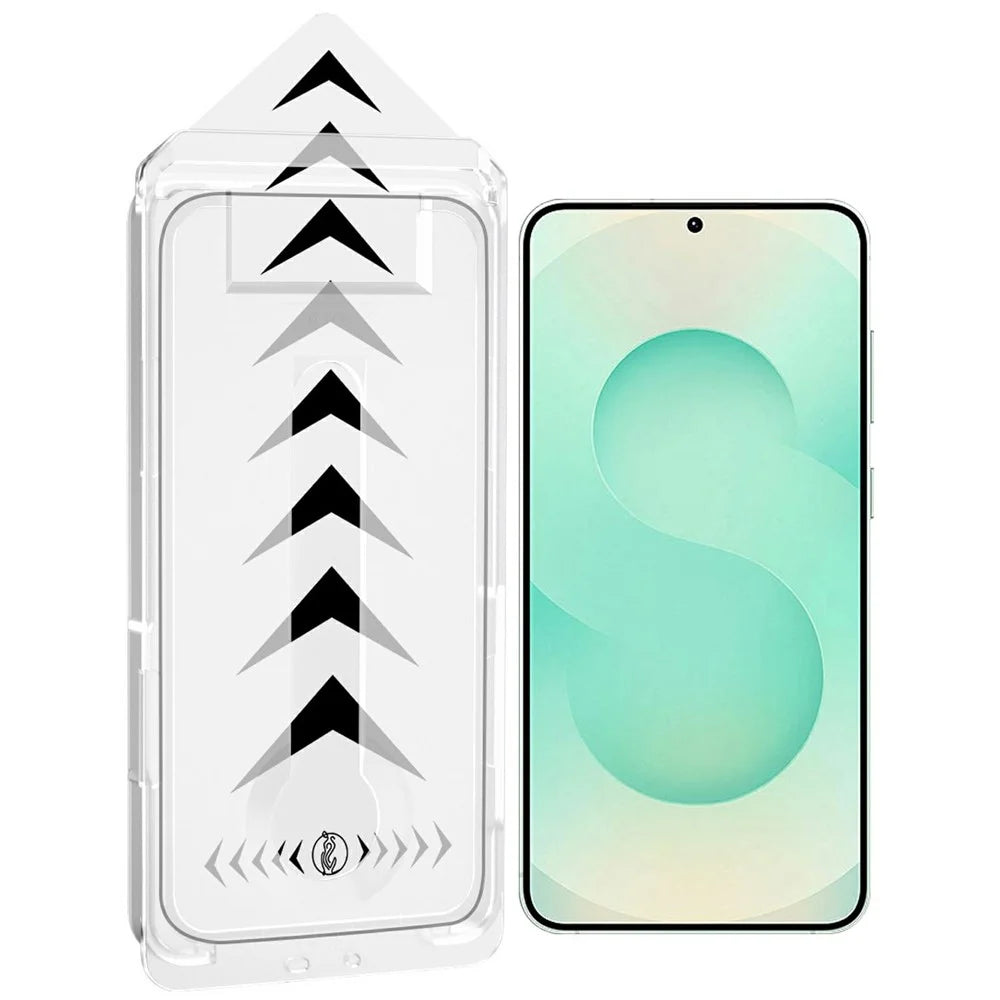 For Samsung Galaxy S25 Anti-Spy Full Screen Protector Full Glue Tempered Glass Film with Dust-Free Auto Alignment Tool - Black - 1