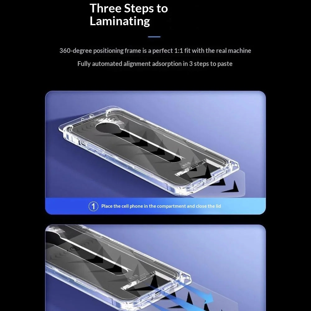 For Samsung Galaxy S24 Ultra Anti-Spy Full Screen Protector Full Glue Tempered Glass Film with Dust-Free Auto Alignment Tool - Black - 4
