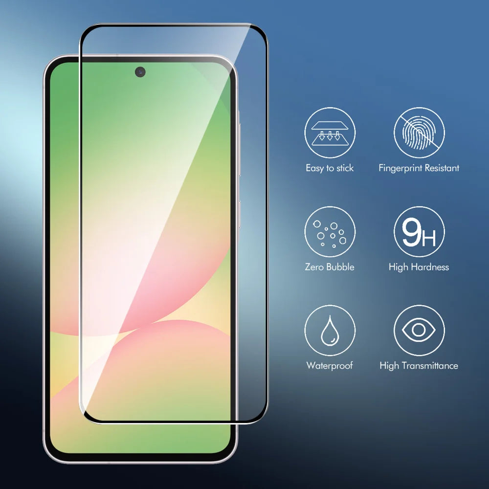 ENKAY HAT PRINCE For Samsung Galaxy A57 5G / Galaxy A37 5G HD Clear Film   Full Coverage Full Glue Tempered Glass Screen Protector with Installation Tool - Transparent - 3