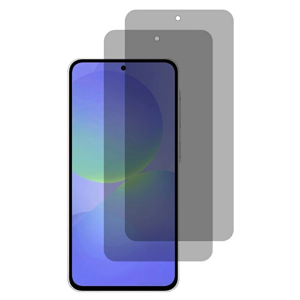 2PCS Anti Spy Tempered Glass For Samsung Galaxy A36 5G 180° Privacy Full Coverage Screen Protector - Black - 1