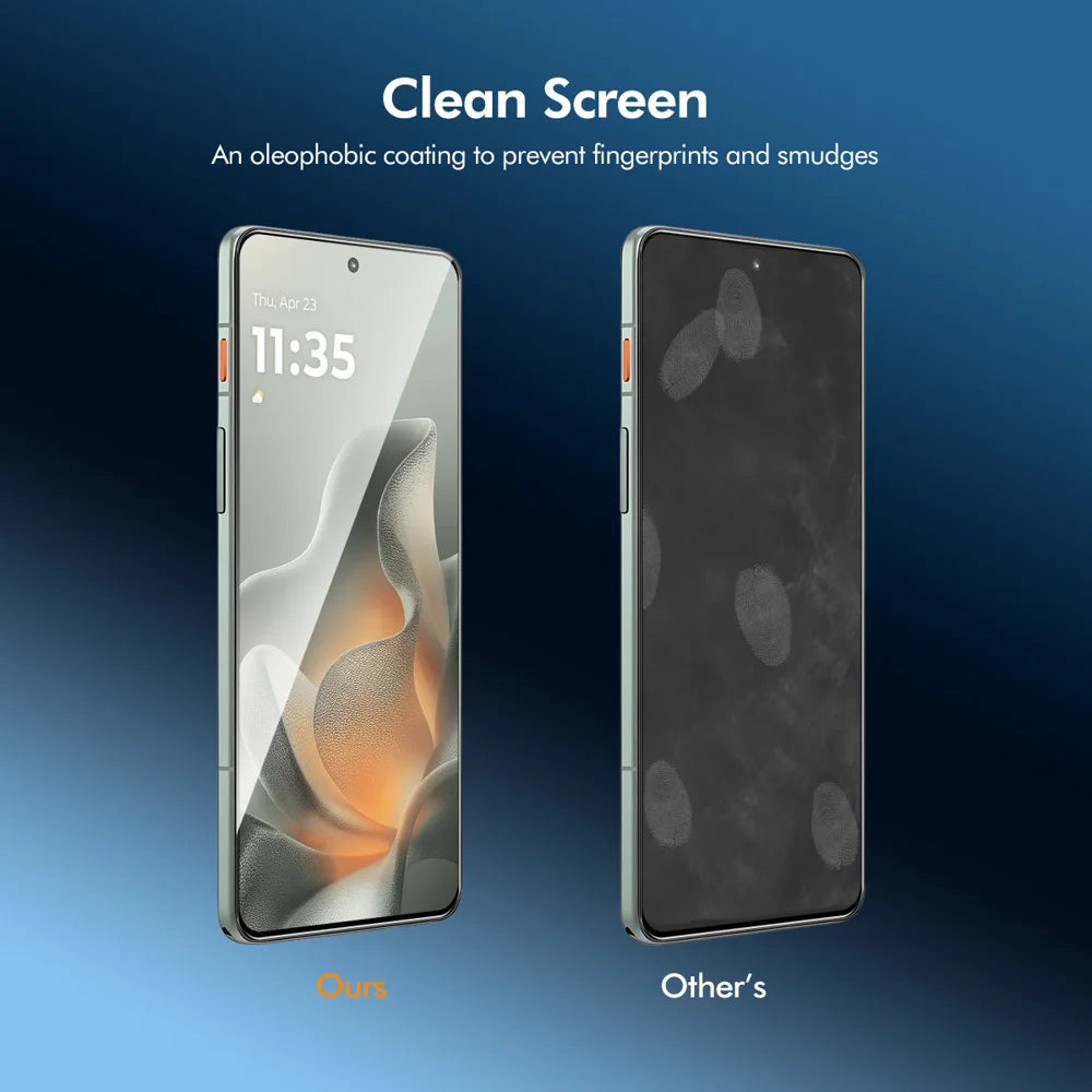 ENKAY HAT PRINCE 2Pcs Screen Protector For Motorola Moto G87 5G / G77 5G / G67 5G 9H Silk Printing 0.26mm Full Glue Full Coverage Tempered Glass Film - Transparent - 3