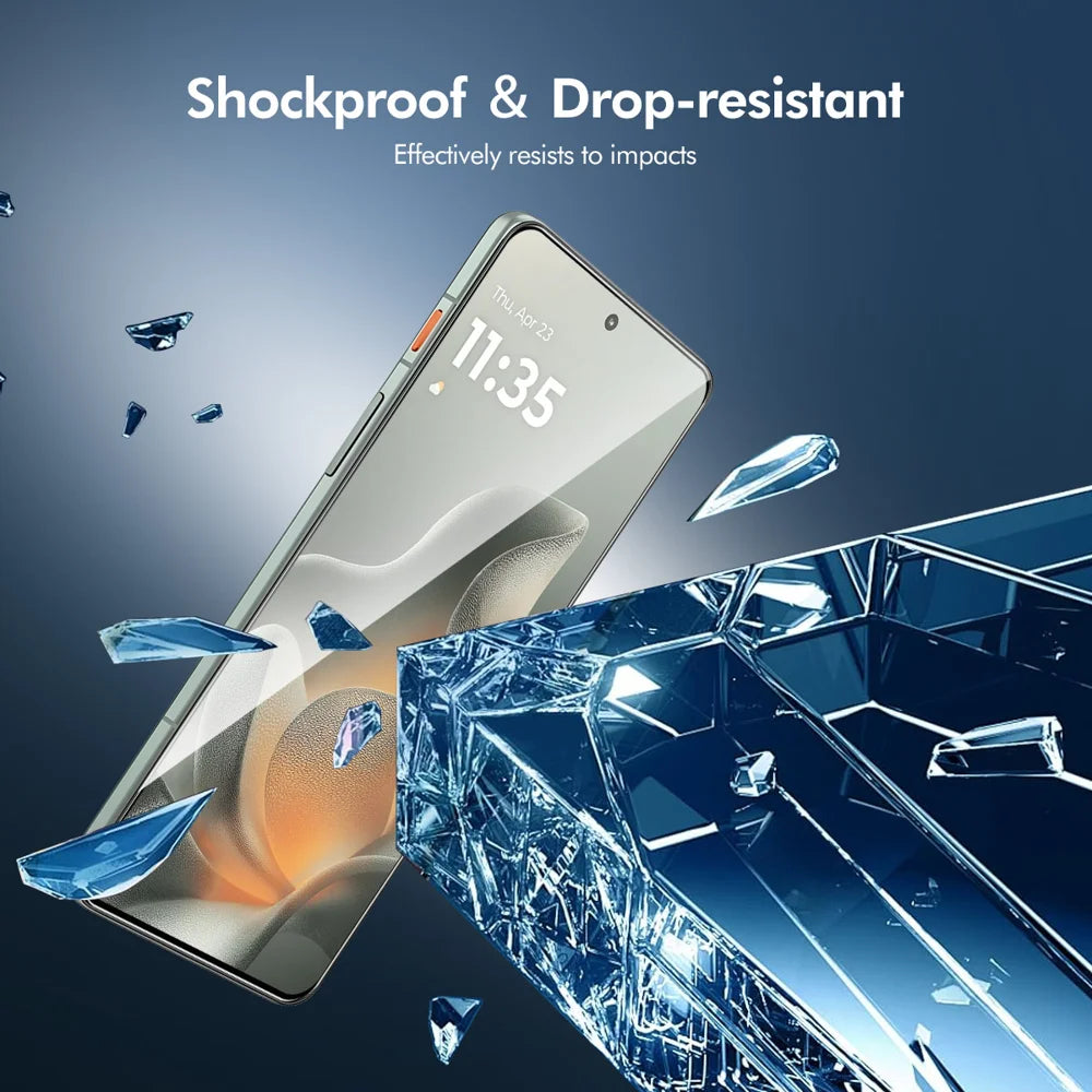 ENKAY HAT PRINCE 2Pcs Screen Protector For Motorola Moto G87 5G / G77 5G / G67 5G 9H Silk Printing 0.26mm Full Glue Full Coverage Tempered Glass Film - Transparent - 4