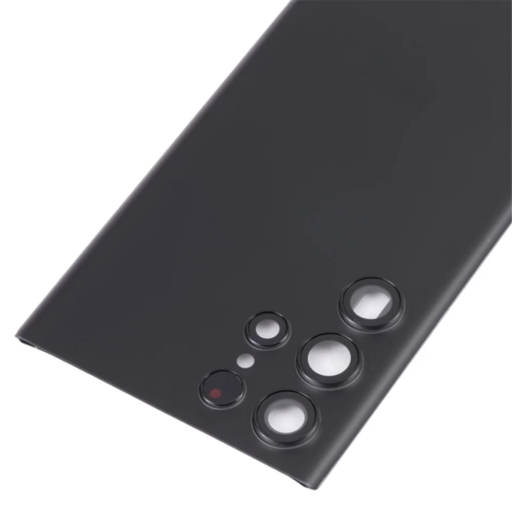 For Samsung Galaxy S22 Ultra 5G S908 Battery Housing with Adhesive Sticker + Camera Lens Cover - Black - 4