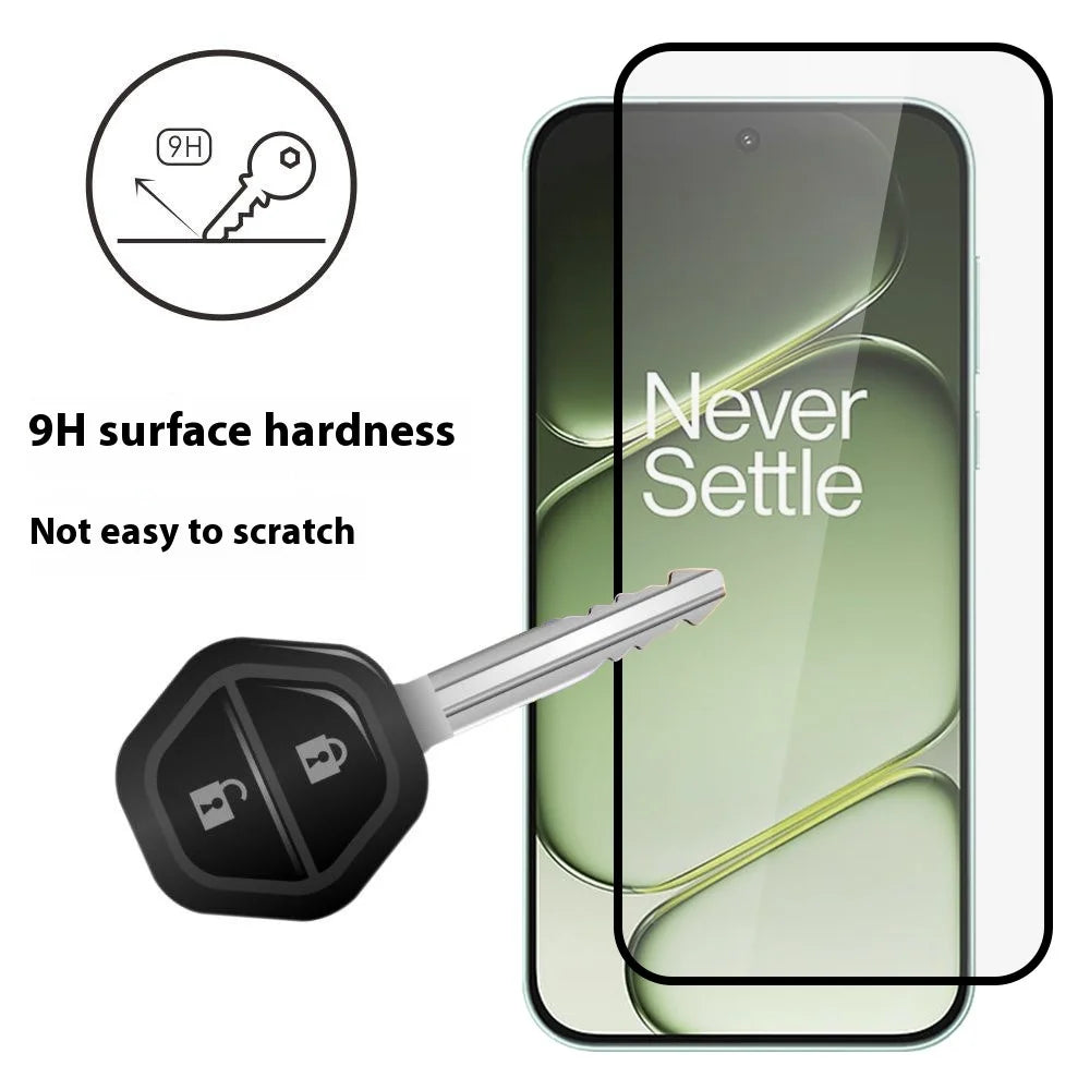 ITIETIE 2PCS Silk Printing Tempered Glass For OnePlus Turbo 6 5G / Turbo 6V 5G / Nord 6 5G 0.25mm High Aluminum Full Screen Protector, Full Glue - Transparent - 2