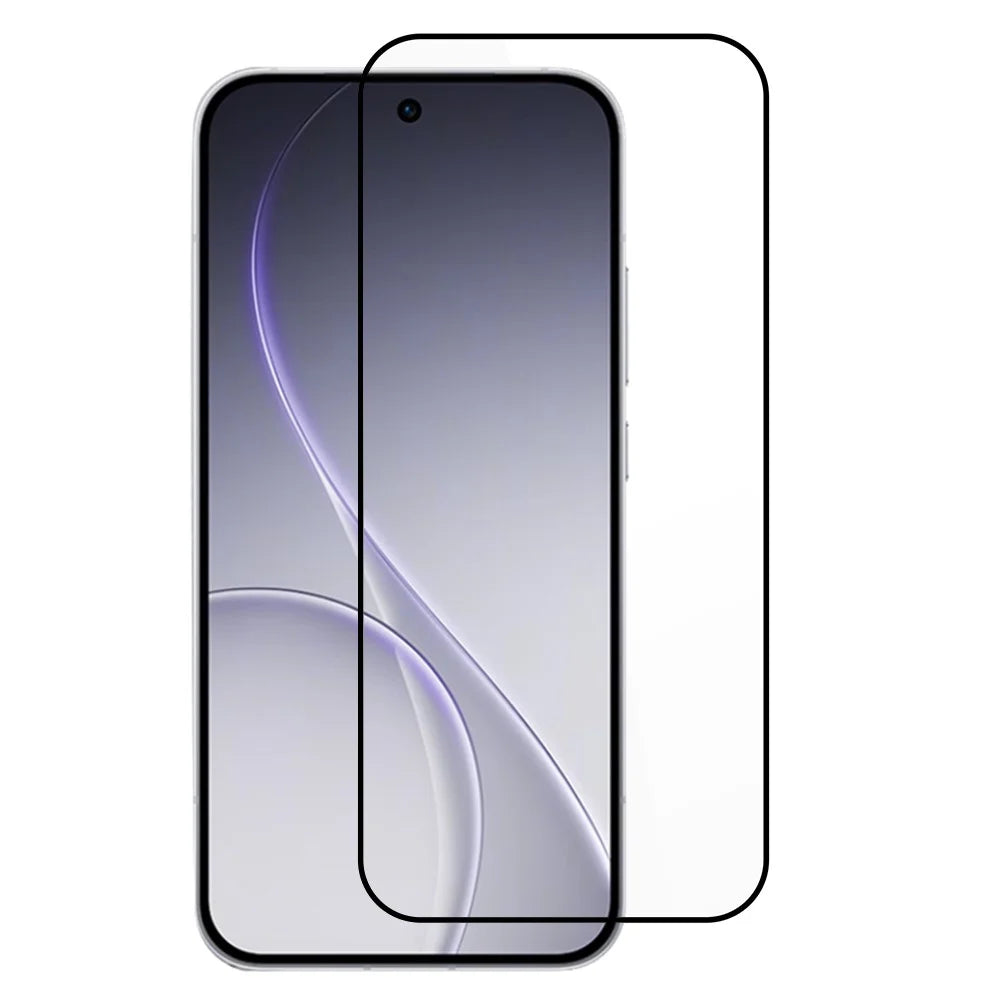 ITIETIE Silk Printing Tempered Glass For Oppo Reno15 5G (Global)  /  Reno15c 5G (China) 0.25mm High Aluminum Full Screen Protector, Full Glue - Transparent - 1