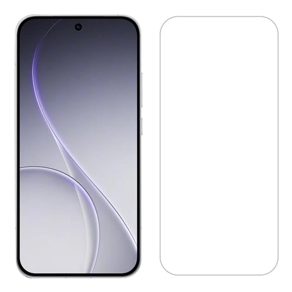 ITIETIE 2PCS Tempered Glass For Oppo Reno15 5G (Global)  /  Reno15c 5G (China) 0.25mm High Aluminum Full Screen Protector Silk Printing Film, Full Glue - Transparent - 2