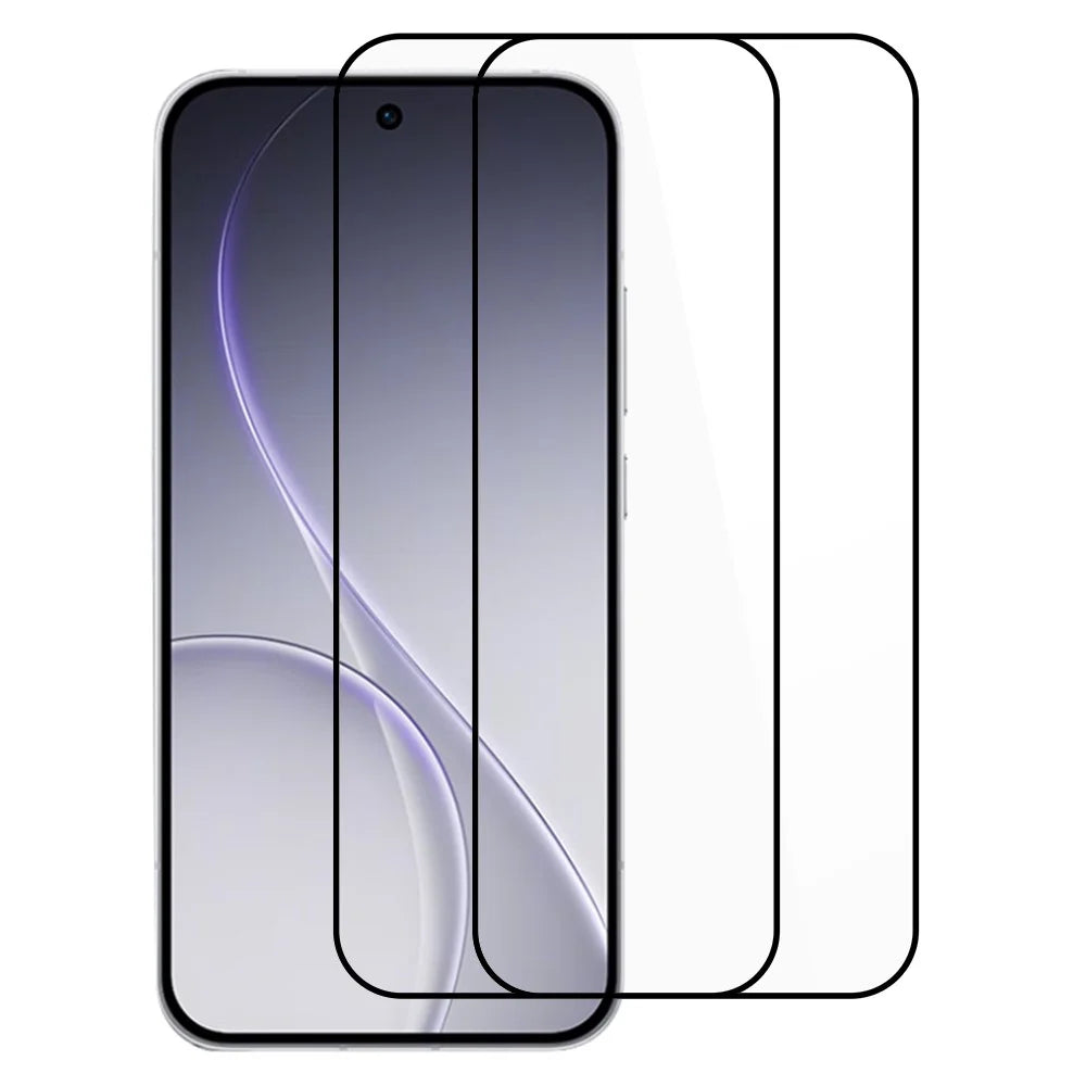 ITIETIE 2PCS Screen Protector For Oppo Reno15 5G (Global)  /  Reno15c 5G (China) 0.25mm High Aluminium-Silicon Glass Clear Film, Full Glue, Not Complete Covering - Transparent - 1