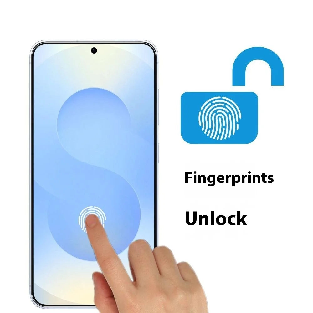 ITIETIE For Samsung Galaxy S26 Silk Printing Tempered Glass 0.25mm High Aluminum Screen Protector, Full Glue, Not Complete Covering - Transparent - 3