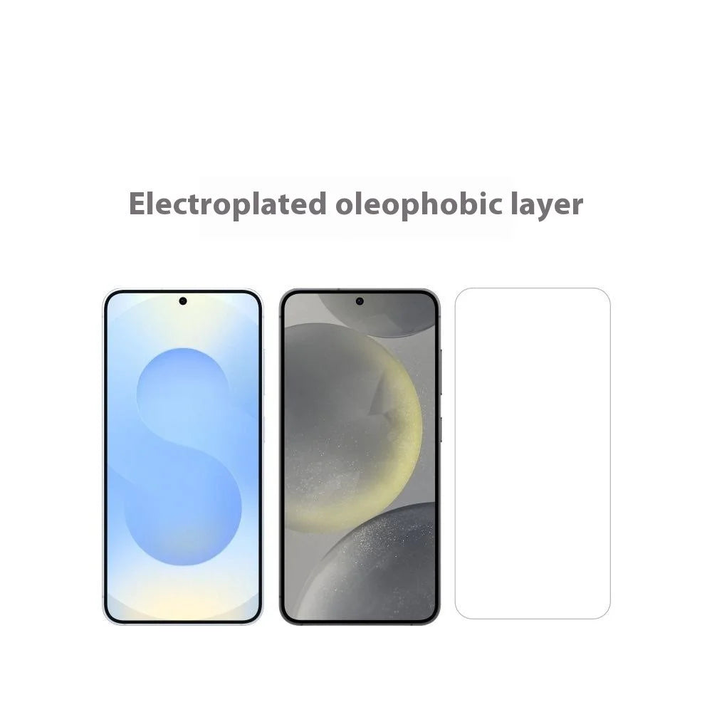 ITIETIE For Samsung Galaxy S26 Silk Printing Tempered Glass 0.25mm High Aluminum Screen Protector, Full Glue, Not Complete Covering - Transparent - 6