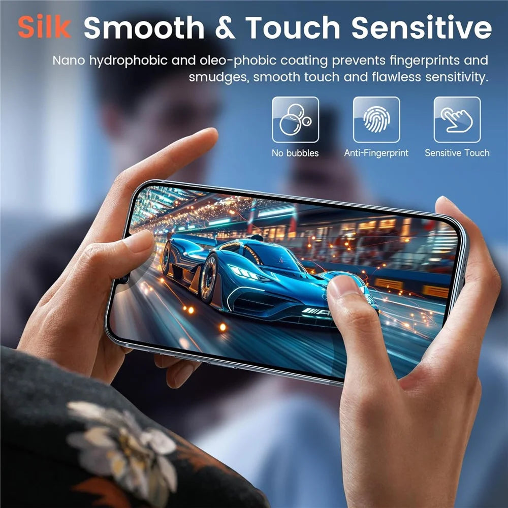 10Pcs for iPhone 17 Pro Max 28 Degree Anti-Spy Full Screen Protector 3D Large Arc Edge High Aluminium-silicon Glass Film - Black - 5