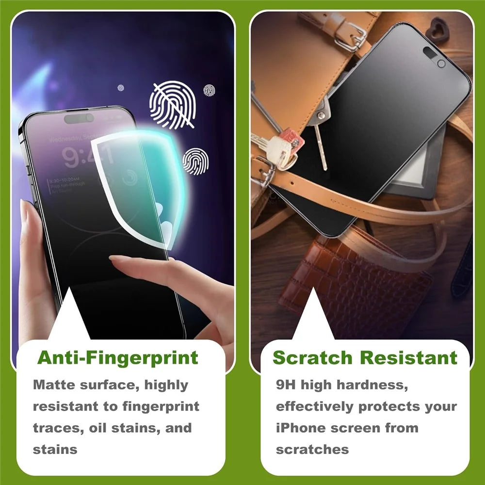 10Pcs for iPhone 17 Pro Max High Definition Matte Full Screen Protector 3D Large Arc Edge High Aluminium-silicon Glass Film - Transparent - 4