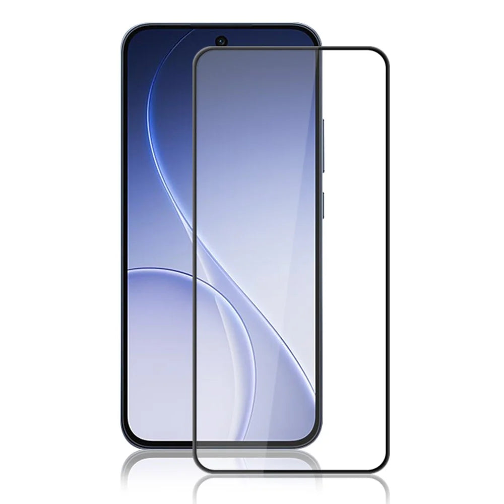 MOCOLO Tempered Glass Film For Oppo Reno15 F 5G  /  Reno14 F 5G  /  Reno13 5G (Global) Full Screen Protector Anti-Shatter Silk Printing Full Glue - Black - 1