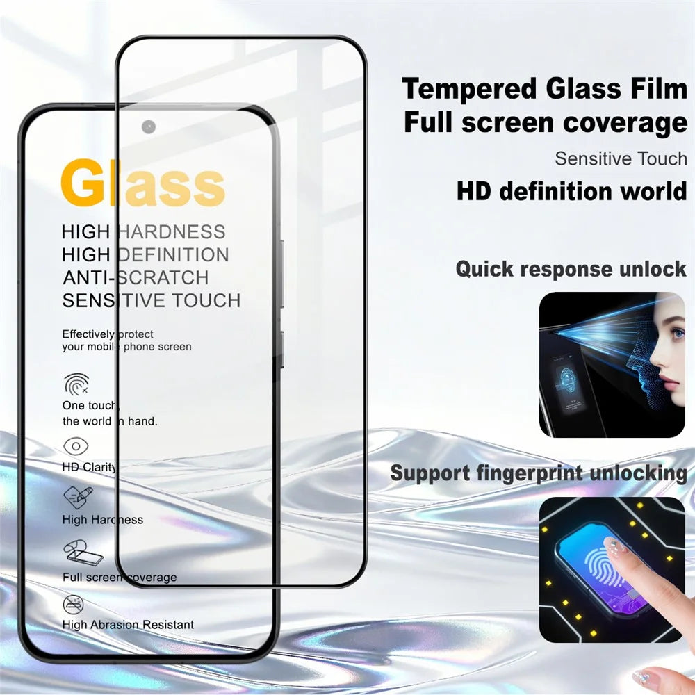 IMAK Pro+ Series For vivo iQOO 15 Ultra 5G Screen Protector Full Coverage Tempered Glass Film (Fingerprint Unlock) - Transparent - 2