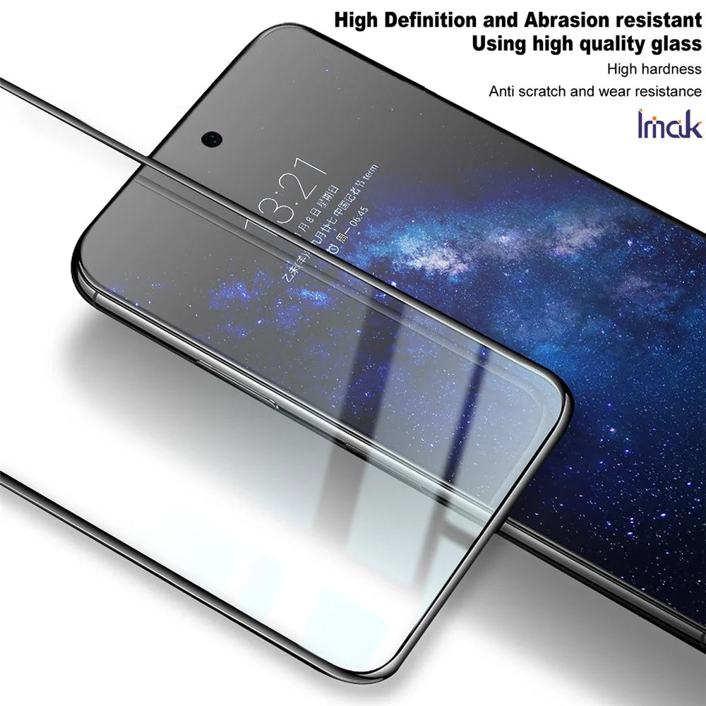 IMAK Pro+ Series For vivo iQOO 15 Ultra 5G Screen Protector Full Coverage Tempered Glass Film (Fingerprint Unlock) - Transparent - 3